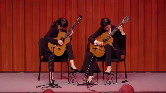 1004 (5) J. S. Bach - F. Busoni - U. Stracke - Partita No.2 in D minor, BWV 1004 / 5. Chaconne - Meng Su + Yameng Wang, guitars