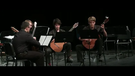 578 J. S. Bach - Fugue in G minor 'Little Fugue',  BWV 578 - McCallum Guitar Quartet