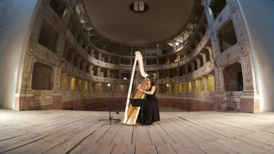 1001 (2) J. S. Bach - Sonata No.1 in G minor, BWV 1001 2. Fuga - Flora Papadopoulos, harp