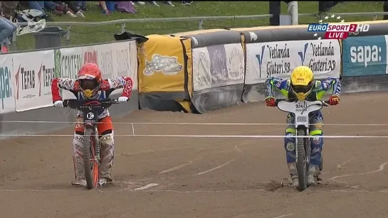 Emil Sayfutdinov vs Greg Hancock.Speedway Swedish Elitserien 2015.Elit Vetlanda-Piraterna