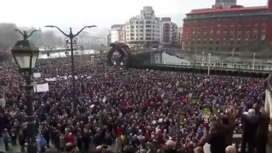 Протесты пенсионеров в Мадриде