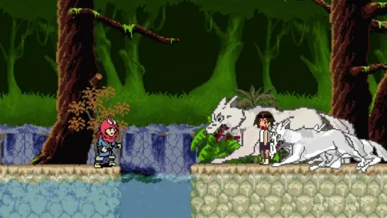 Princess Mononoke - 8 Bit Cinema