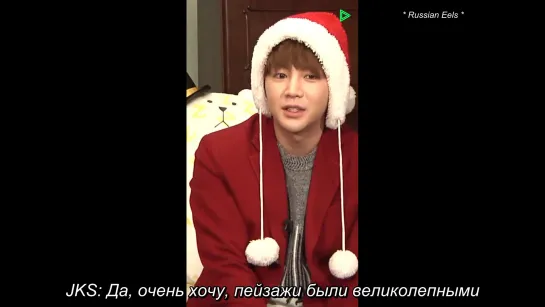 [rus.sub] LINE LIVE Geun chan Santa's gifts lucky draw event 19.12.2016