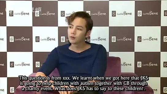 Jang Keun Suk - Caffe Bene press conference in Beijing 26/04/2014 (ан.саб)