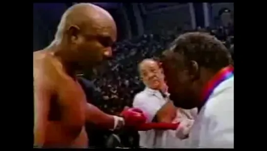 1991-04-19 Evander Holyfield vs George Foreman (WBC, WBA & IBF Heavyweight Titles)