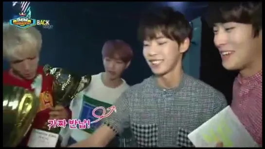 150530 Doyoung, Jaehyun & SHINee @ Show Champion Backstage