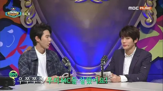 150124 Jaehyun & Doyoung (backstage cut) @ MBC Show Champion