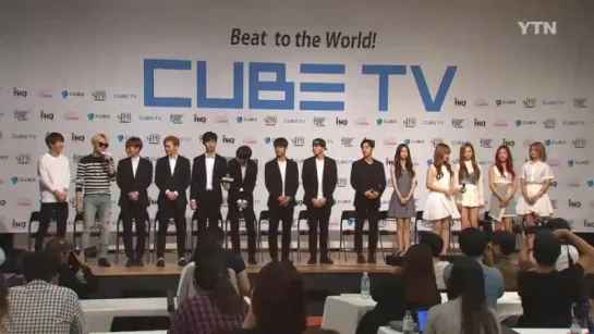 [NEWS] 2.07.2015 YTN News - CUBE TV Press Conference - JunHyung & TaeJoo (Good Life), BTOB & CLC