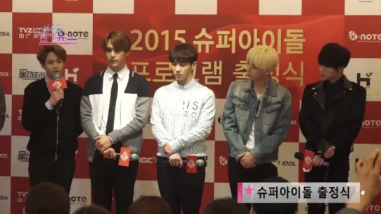 [NEWS] 21.04.2015 OBS News - MBC Music "Super Idol" Press Conference - BEAST