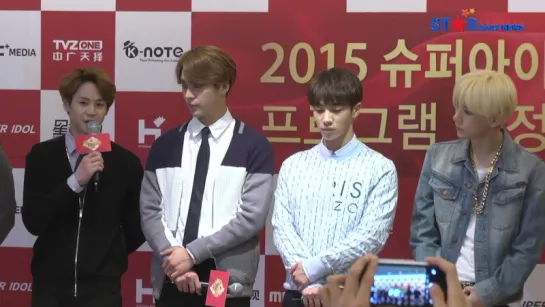 [NEWS] 21.04.2015 StarDailyNews - MBC Music "Super Idol" Press Conference - BEAST