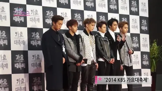 [NEWS] 26.12.2014 OBS News - KBS Gayo Daechukje Photo Wall - BEAST