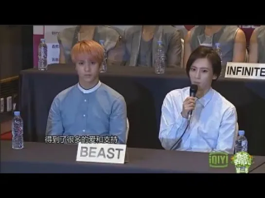 [NEWS] 19.07.2014 MBC Korean Music Wave in Beijing Press Conference #3 - DongWoon & HyunSeung