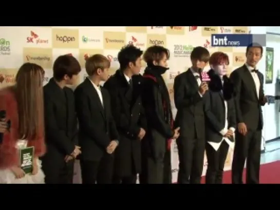 [NEWS] 14.12.2012 BNT News - 2012 MelOn Music Awards Red Carpet - BEAST