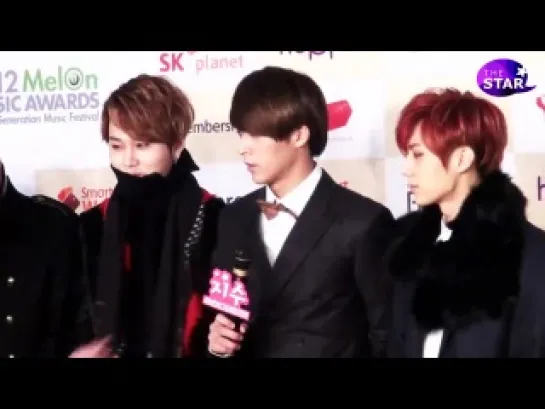 [NEWS] 14.12.2012 The Star - 2012 MelOn Music Awards Red Carpet - BEAST