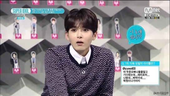 [SHOW] 26.09.2014 Mnet Super Idol Chart Show, Ep.30 - Idol Who Induce Action - #2 YoSeob, The Holder of MR Removed