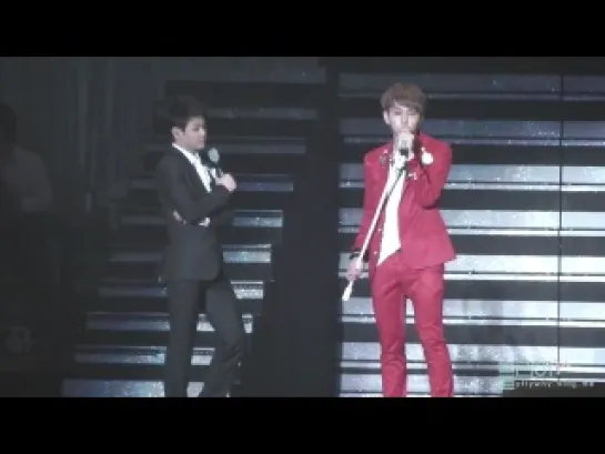 [FANCAM] 4.02.2012 JunHyung & YoSeob - Talk @ Beautiful Show in Seoul