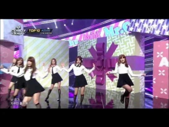 [PERF] A PINK - Mr. Chu (ON STAGE) (140410 MNET "M!COUNTDOWN")