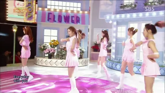 [PERF] A PINK - Mr. Chu (ON STAGE) (140406 SBS "Inkigayo")