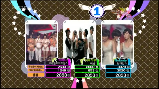 081003| Wonder Girls win No.1 + Encore @ Music Bank