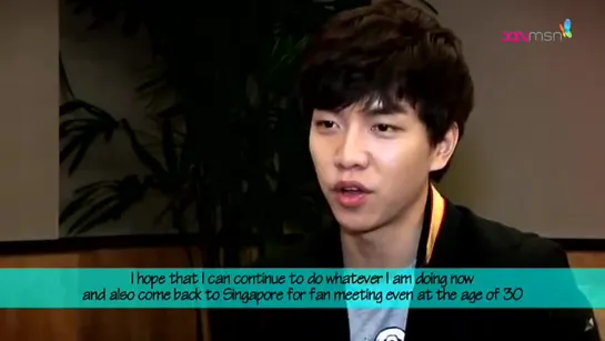 Xinmsn Interview with Lee Seung Gi - FM in Singapore 25.08.2012