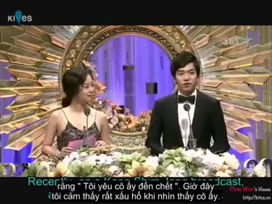 [Vietsub] SBS Drama Awards 2010 - Moon Chae Won  Lee Seung Gi cut [N298KTUjNqk]