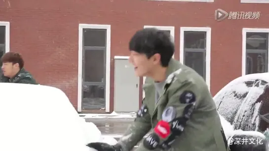 Xiao Zhan | X-Fire, unaired_ Playing in the Snow