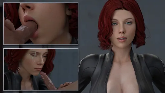 Black Widow - Cocktease 0.5 [Marvel sex] by Redmoa