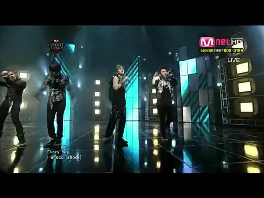 [PERF] 8.04.2010 BEAST - Shock @ Live on M Countdown