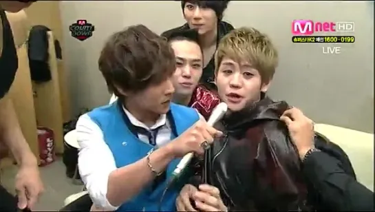 [BACKSTAGE] 25.03.2010 BEAST - Waiting Room @ M Countdown