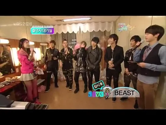 [BACKSTAGE] 5.03.2010 BEAST - Waiting Room @ KBS2 Music Bank