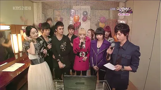 [BACKSTAGE] 8.10.2010 BEAST & 2NE1 - Waiting Room @ KBS2 Music Bank