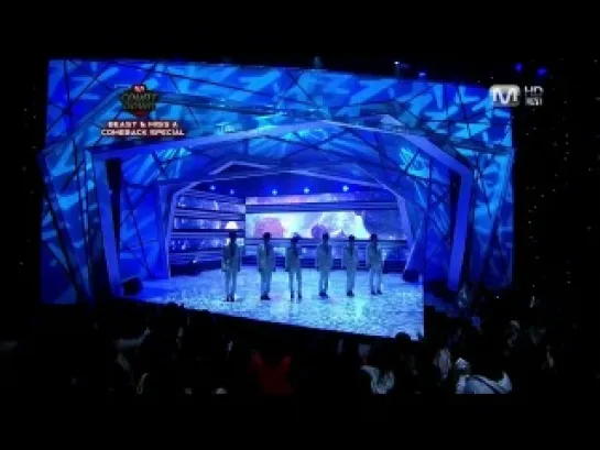 [PERF] 7.10.2010 BEAST - Clenching A Fist Tight & Breath @ Live on Mnet M!Countdown