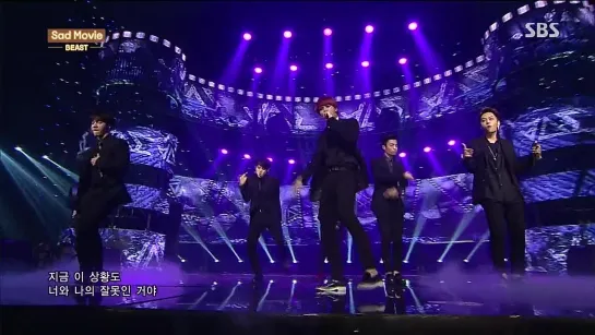 [PERF] 27.07.2014 BEAST - Sad Movie (Korean Ver.) @ Live on SBS Inkigayo