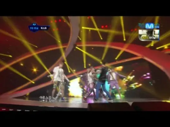 [PERF] 9.08.2012 BEAST - Beautiful Night @ Live on Mnet M!Countdown