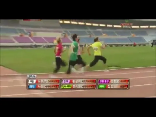 [SHOW] 30.04.2011 KBS2 100 Points Out Of 100 - Idol Sports Special - Relay Race