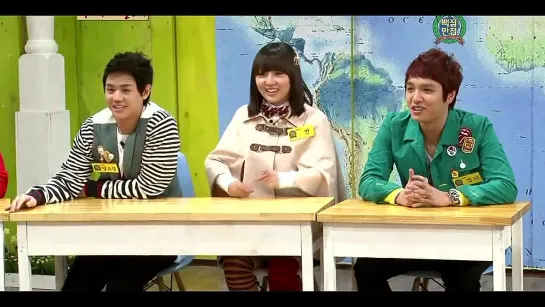 [SHOW] 23.04.2011 KBS2 100 Points Out Of 100 - HyoSung, LeeJoon & KiKwang Love Triangle + Secret Garden Parody