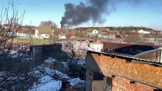 Сумы. Виден пожар и слышны взрывы