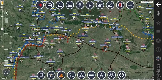 Карта боевых действий (10.01.15)