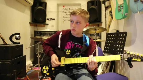 The Final Countdown Europe guitar cover by 12 year old Ben Hillier