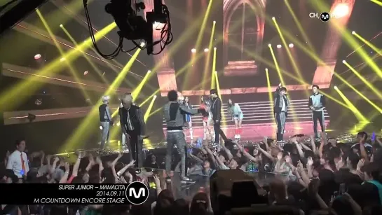 140911 Red Velvet & Super Junior @ M! Countdown FULL ending stage [ FANCAM ]