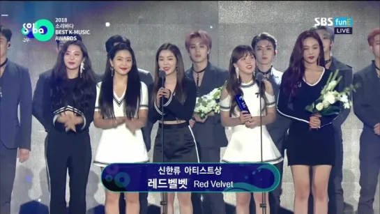 180830 Red Velvet - New Hallyu Artist Award @ Soribada Best K-Music Awards