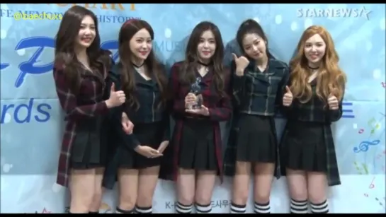 160217 Red Velvet  @  Gaon Chart KPOP Awards Backstage