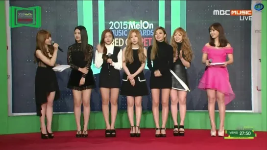 151107 Red Velvet @ MelOn Music Awards Red Carpet