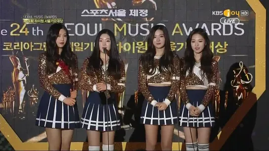 150122 Red Velvet - Best New Artist @ 24th Seoul Music Awards