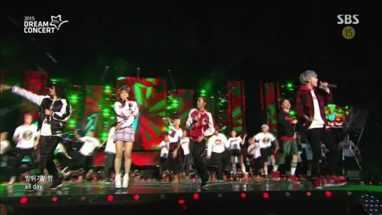 150530 Wendy (Red Velvet) & Chanyeol (EXO) & MFBTY - Bang Diggy Bang Bang @ Dream Concert 2015