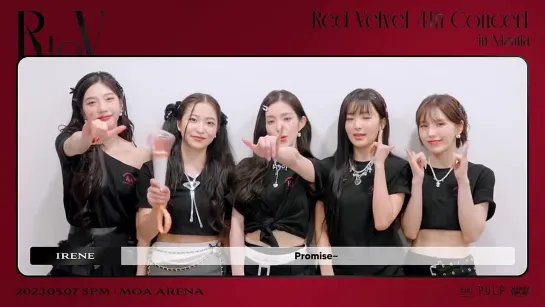 230505 Red Velvet @ 'R to V' Concert In Manila Message