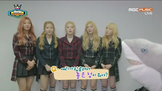 150408 Red Velvet @ Show Champion Backstage