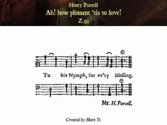 Purcell- Z 353. Ah! how pleasant tis to love! - Bonney (Miller) - Kenny