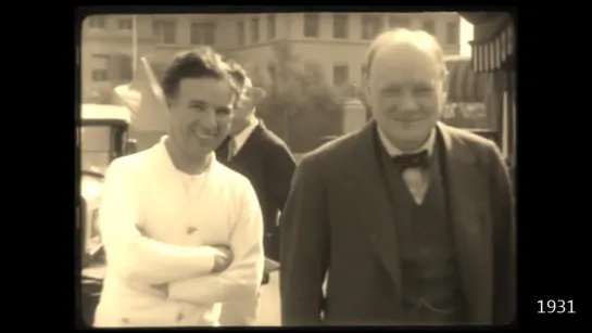 Winston Churchill and Charlie Chaplin. 1931