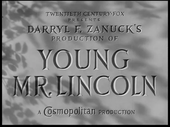 Молодой мистер Линкольн / Young Mr. Lincoln 1939